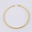 Pulso Militar Media Luna 6.05g / 7 3/4 in / 3mm Oro Amarillo 18K