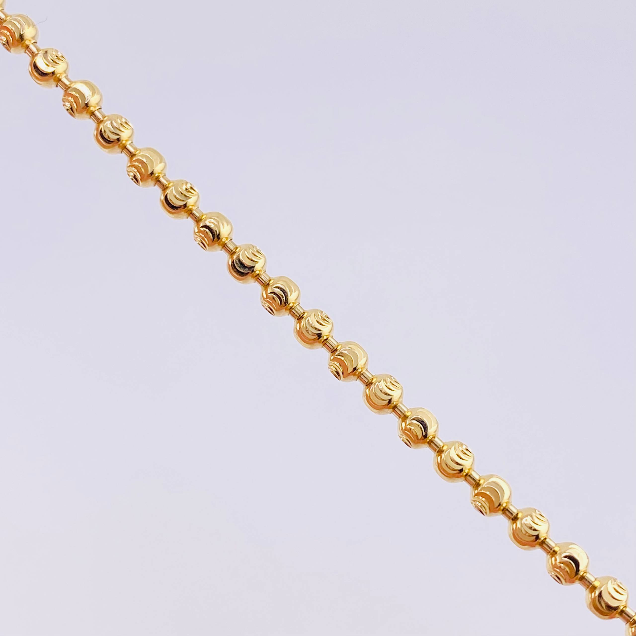 Pulso Militar Media Luna 6.1g / 7 3/4 in / 3mm Oro Amarillo 18K