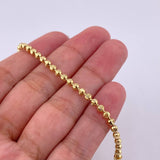Pulso Militar Media Luna 5.45g / 7 in / 3mm Oro Amarillo 18K
