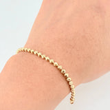 Pulso Militar Media Luna 5.45g / 7 in / 3mm Oro Amarillo 18K