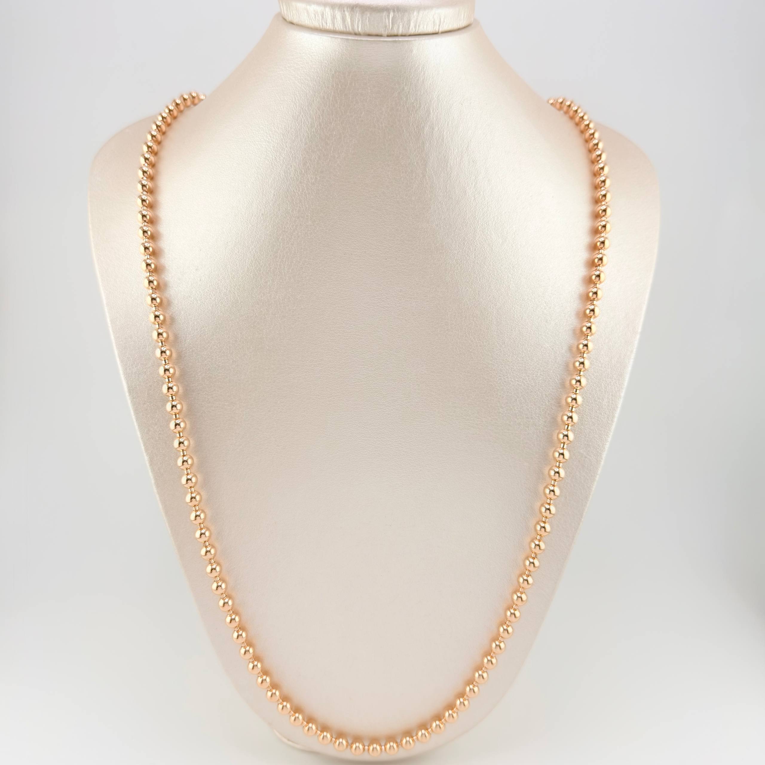 Military Chain 40.3g / 28 in / 5.05mm Rose Gold 18K