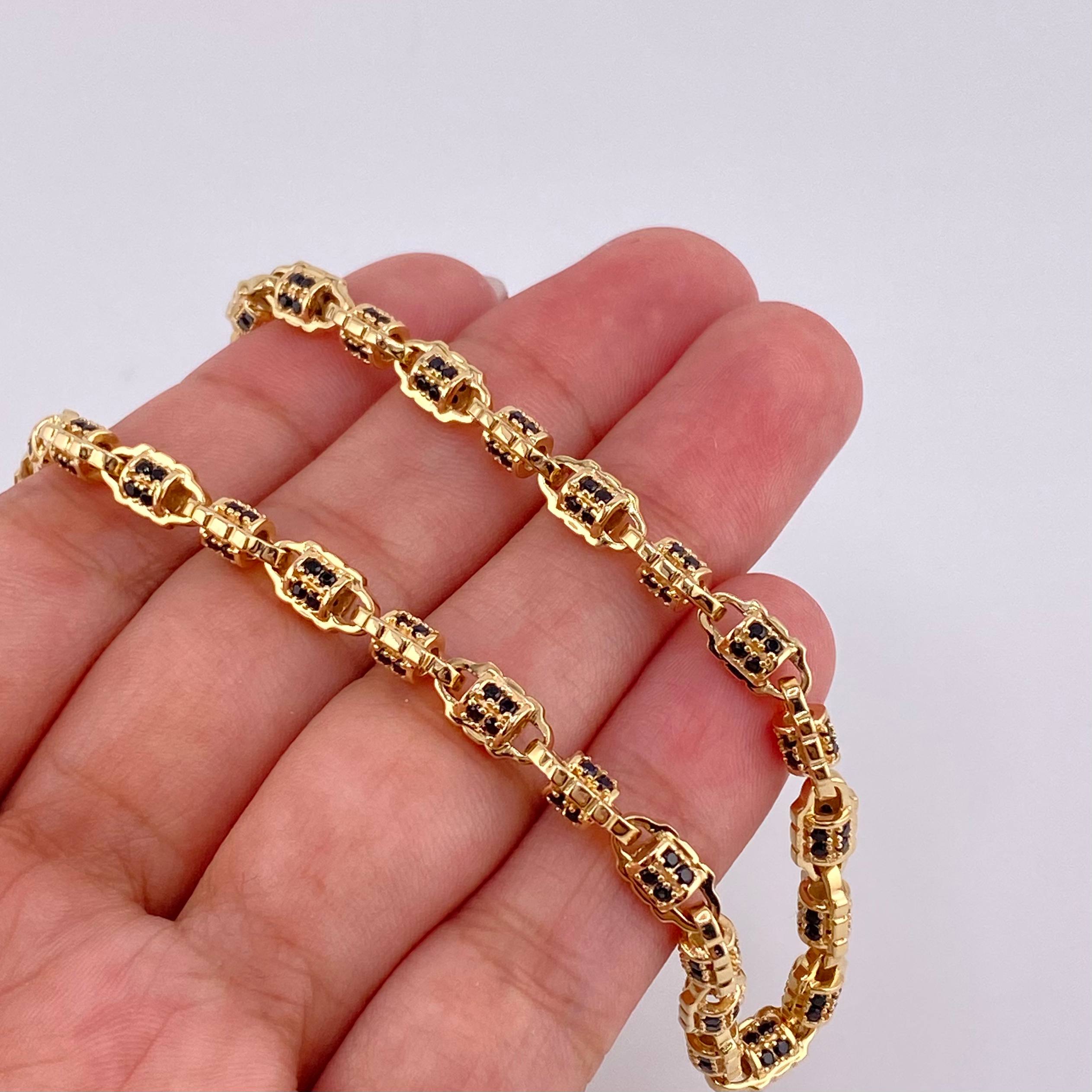 Rustic Cylinder Chain 53g / 26 in / 5mm Yellow Gold 18K