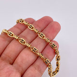 Rustic Cylinder Chain 53g / 26 in / 5mm Yellow Gold 18K