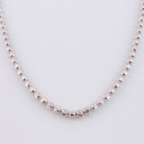 Half Moon Military Chain 18.4g / 26 in / 2.95mm 18K White Gold