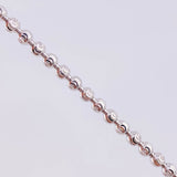 Half Moon Military Chain 18.4g / 26 in / 2.95mm 18K White Gold