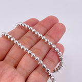Half Moon Military Chain 18.55g / 26 in / 2.95mm 18K White Gold