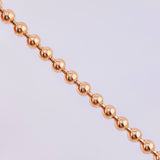 Bracelet Military 13.3g / 8 3/4 in / 5.05mm Rose Gold 18K