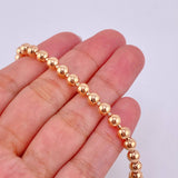 Bracelet Military 13.3g / 8 3/4 in / 5.05mm Rose Gold 18K