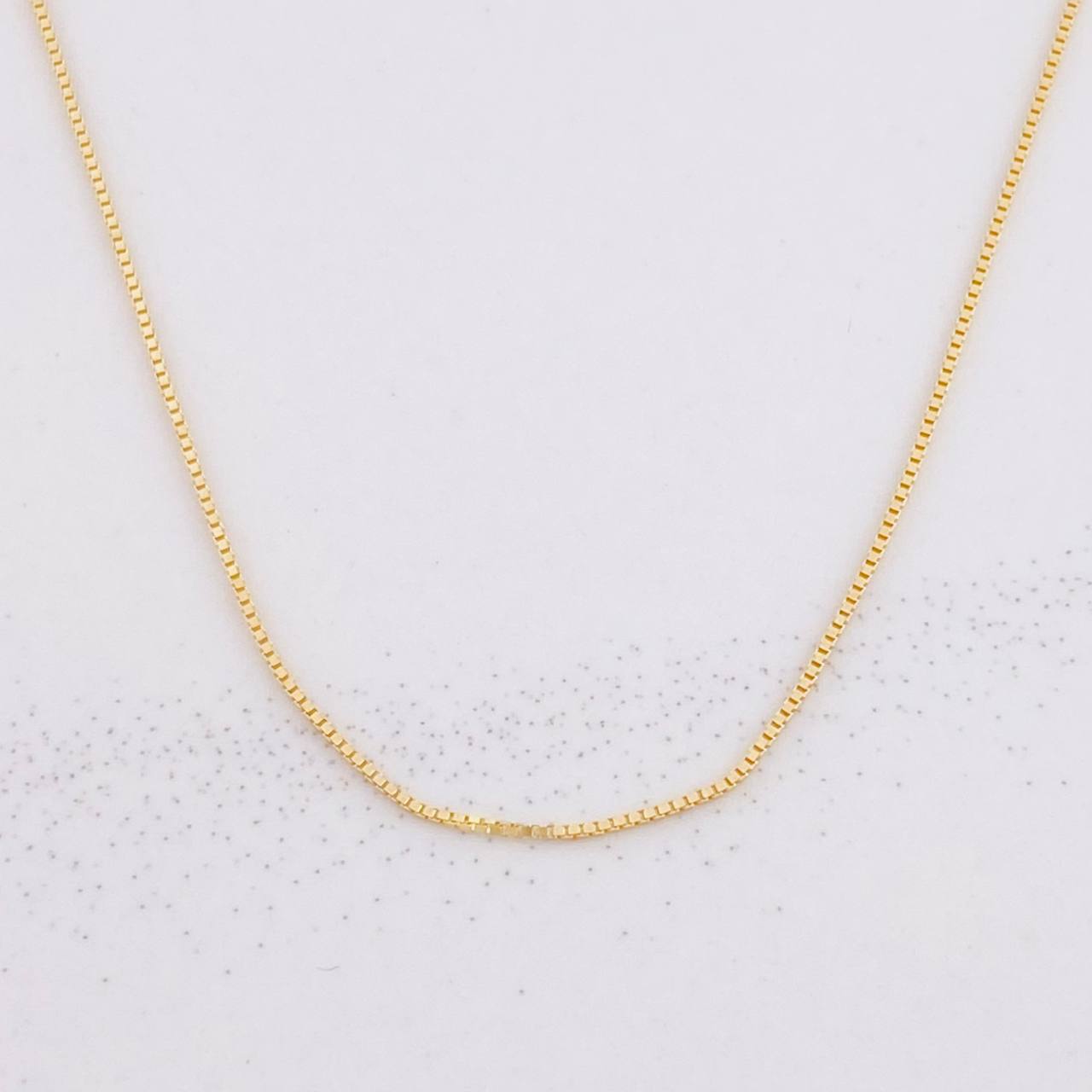 Cadena Veneciana 0.85g / 16 in / 0.6mm Oro Amarillo 18K