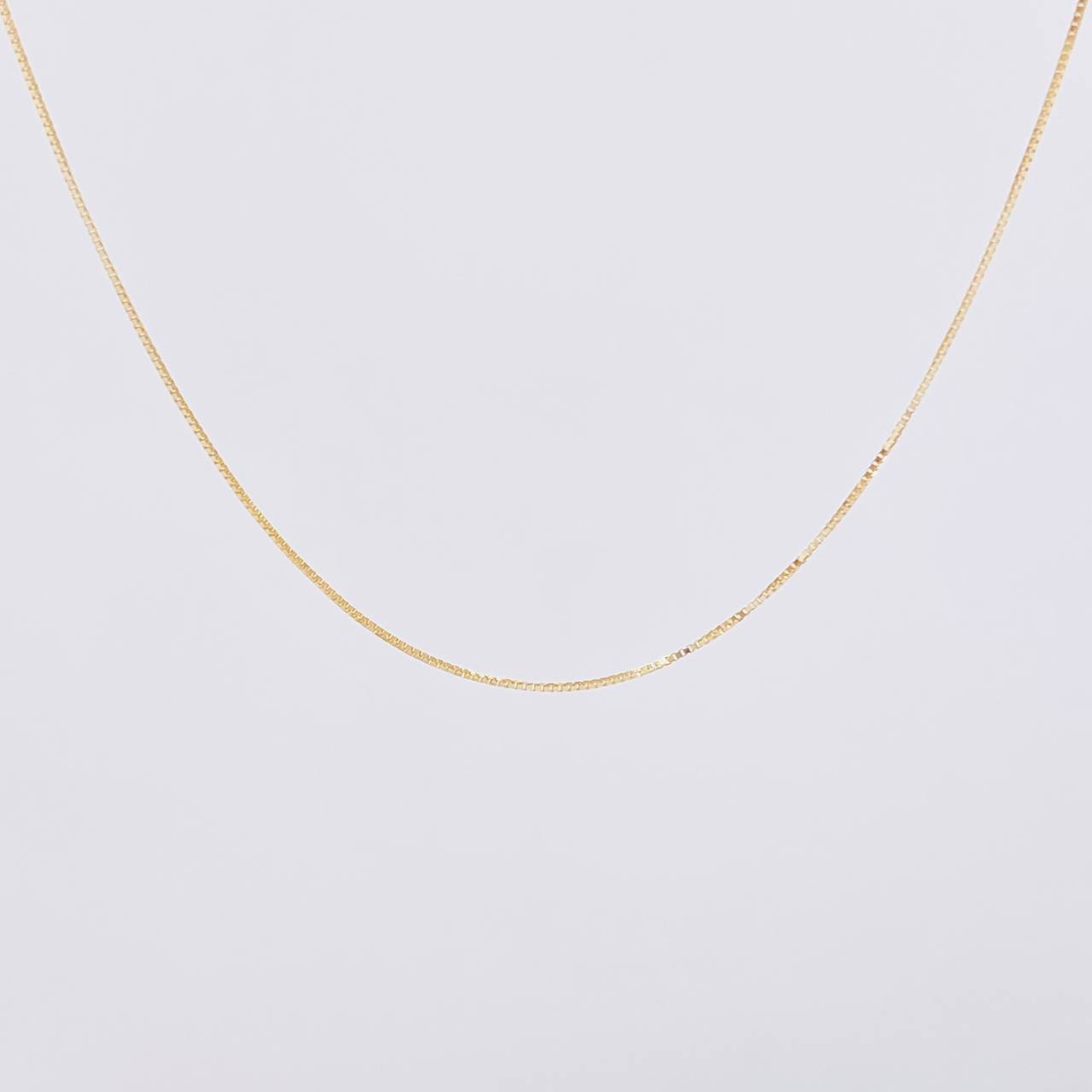 Cadena Veneciana 0.85g / 16 in / 0.6mm Oro Amarillo 18K