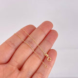 Cadena Veneciana 1.05g / 20 in / 0.6mm Oro Amarillo 18K