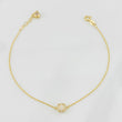 Bracelet Classic Link Dense 1.55g / 17cm - 20cm / 0.7mm Yellow Gold 18K