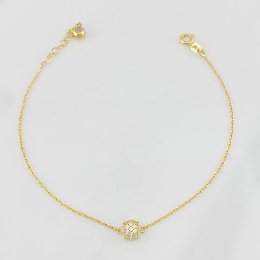Pulso Modulable Aro Seguido Tupido 1.55g / 17cm - 20cm / 0.7mm Oro Amarillo 18K