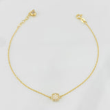 Bracelet Classic Link Dense 1.55g / 17cm - 20cm / 0.7mm Yellow Gold 18K