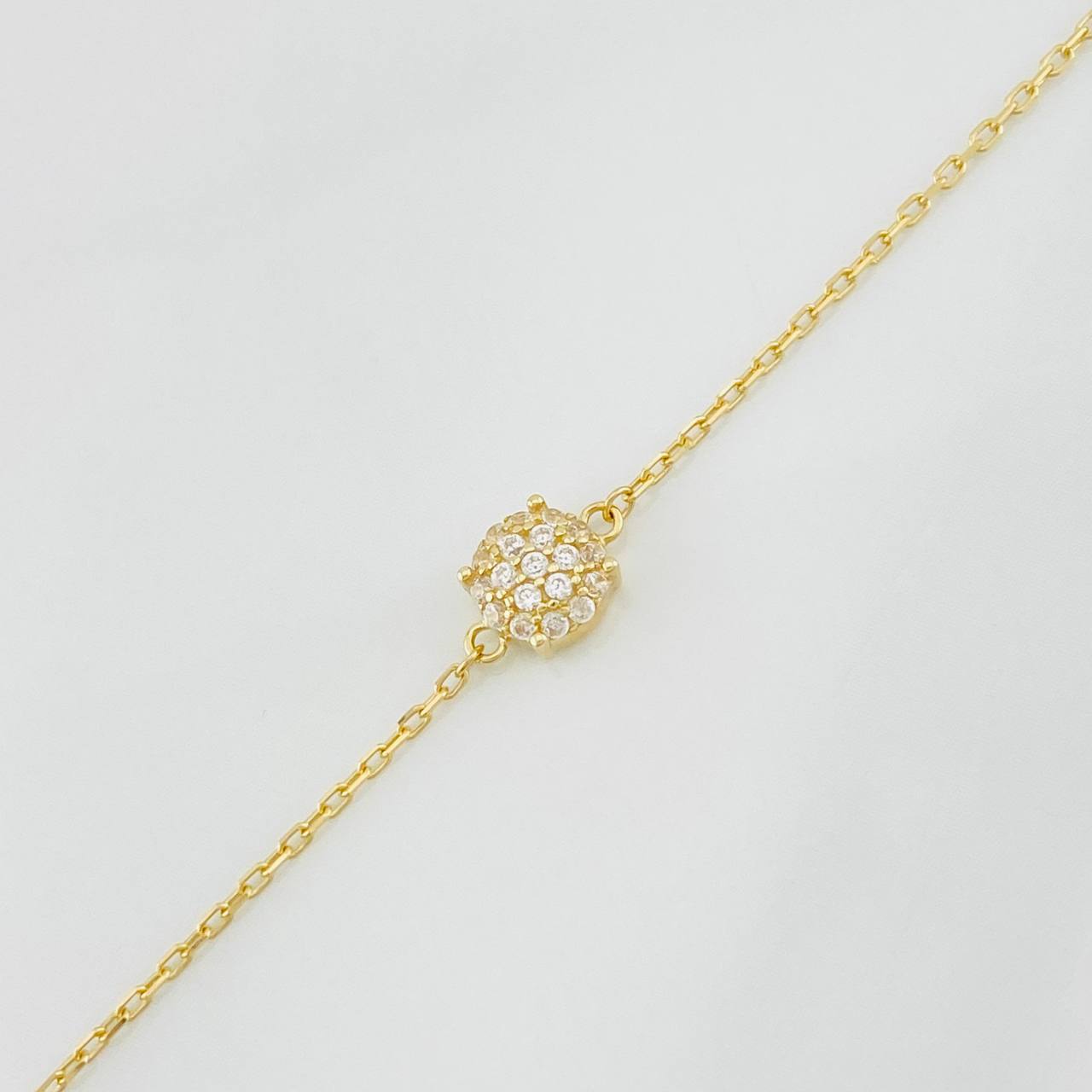 Bracelet Classic Link Dense 1.55g / 17cm - 20cm / 0.7mm Yellow Gold 18K