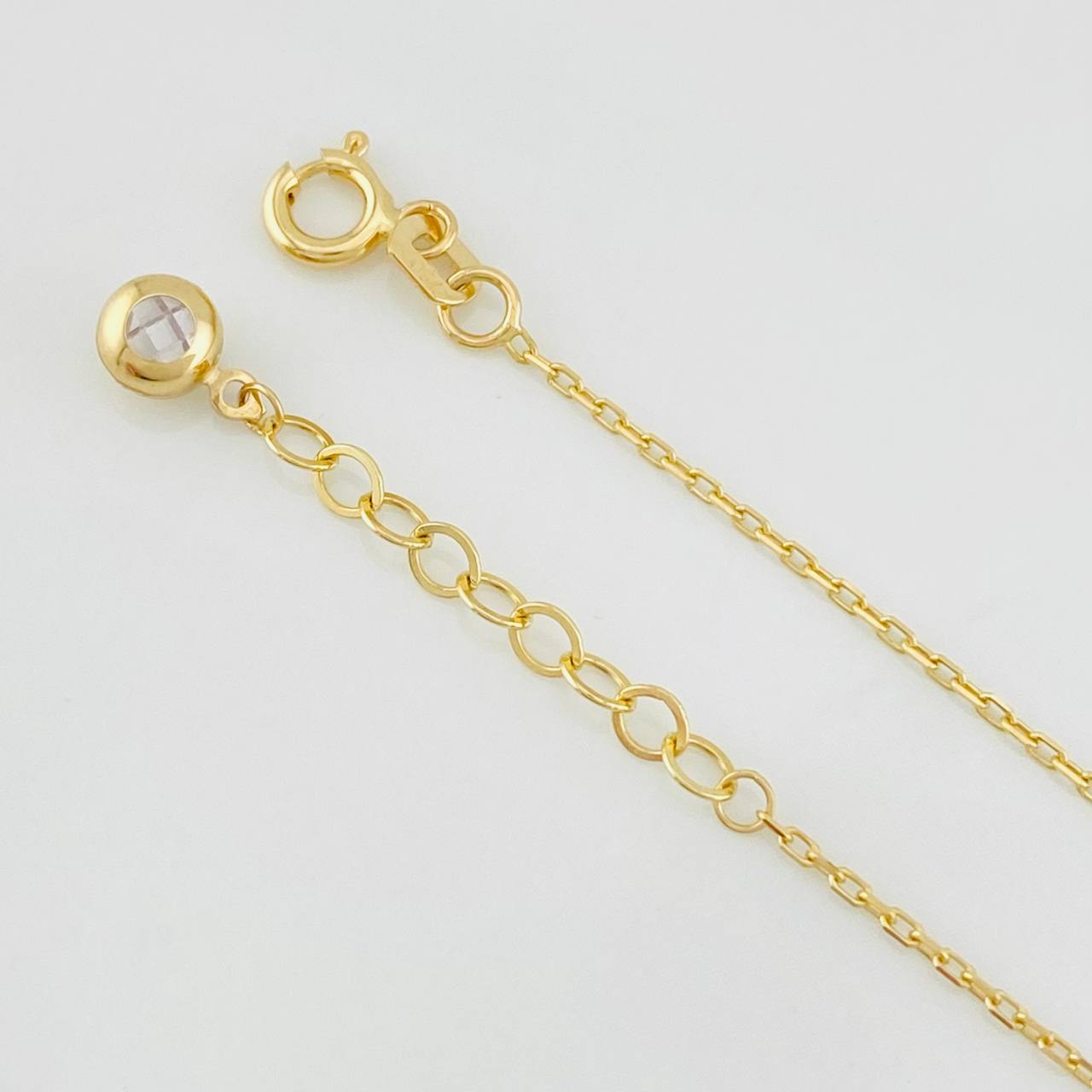 Bracelet Classic Link Dense 1.55g / 17cm - 20cm / 0.7mm Yellow Gold 18K