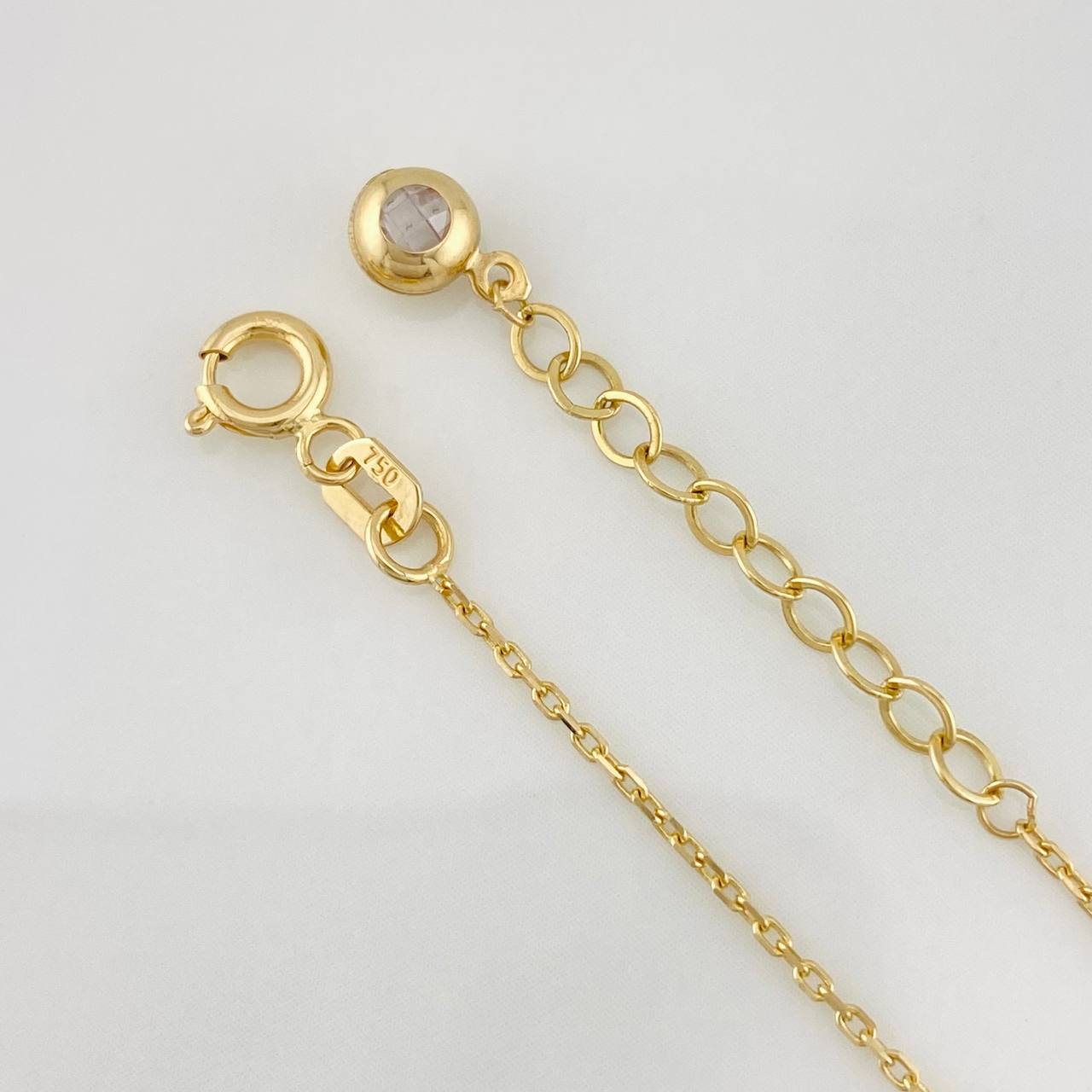 Bracelet Classic Link Circle 1.95g / 17cm - 20cm / 0.7mm Yellow Gold 18K