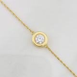 Bracelet Classic Link Circle 1.95g / 17cm - 20cm / 0.7mm Yellow Gold 18K