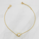 Bracelet Classic Link Circle 1.95g / 17cm - 20cm / 0.7mm Yellow Gold 18K