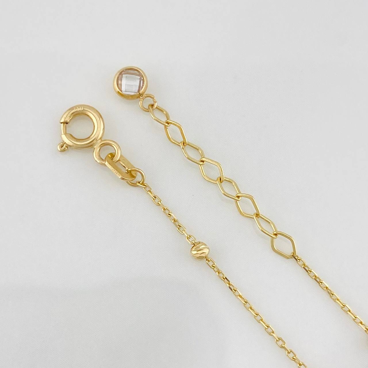 Bracelet Classic Link Crosses 1.3g / 17.5cm - 20cm / 0.6mm Yellow Gold 18K