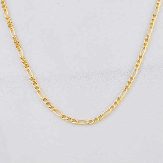 Cadena Fígaro 1.25g / 16 in / 1.8mm Oro Amarillo 18K