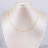 Cadena Fígaro 1.25g / 16 in / 1.8mm Oro Amarillo 18K