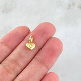 Pendant Heart Dolphin In Between 0.3gr / 1.3cm / Yellow Gold 18K ©