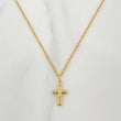 Rope Chain Set + Cross Pendant / 1.5gr / 23 1/2 in 18K Yellow Gold