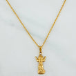 Rope Chain Set + Divine Child Pendant / 1.7gr / 23 1/2 in 18K Yellow Gold