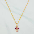 Rope Chain Set + Dense Cross Pendant / 1.7gr / 19 1/2 in 18K Yellow Gold
