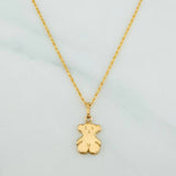 Set Rope Chain + Pendant Bear Ts / 1.65gr / 19 3/4 in Yellow Gold 18K