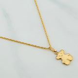 Set Rope Chain + Pendant Bear Ts / 1.65gr / 19 3/4 in Yellow Gold 18K