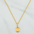 Rope Chain Set + Miraculous Virgin Pendant / 1.45gr / 19 3/4 in 18K Yellow Gold