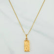 Flat Mariner Chain Set + One Dollar Pendant / 2.3gr / 19 3/4 in Three Golds 18K