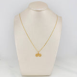 Flat Mariner Chain Set + Infinity Pendant / 2.15gr / 19 3/4 in Three 18K Golds