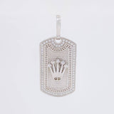 Pendant Crown Plate 6.5g / 1 1/2 in 18K White Gold