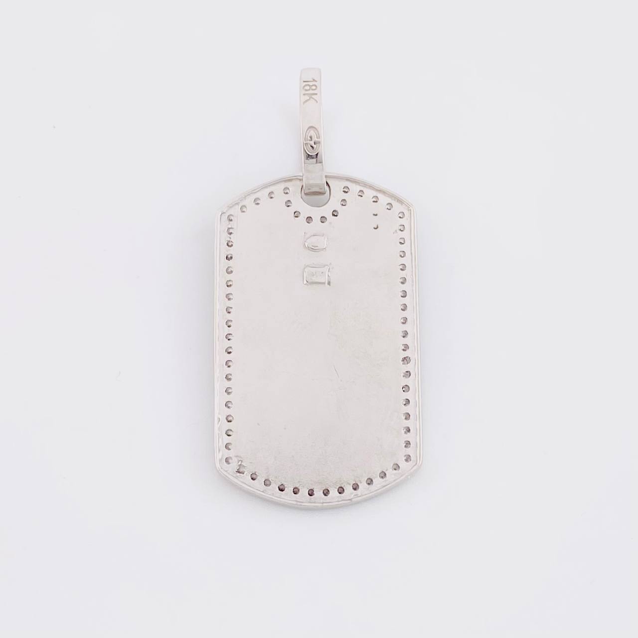 Pendant Crown Plate 6.5g / 1 1/2 in 18K White Gold