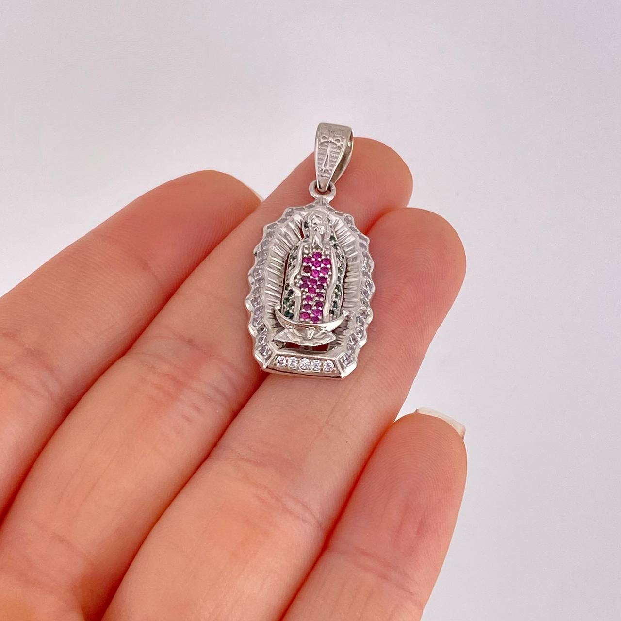 Pendant Virgin Guadalupe 5.5g / 1 1/2 in White Gold 18K