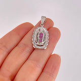 Pendant Virgin Guadalupe 5.5g / 1 1/2 in White Gold 18K