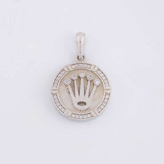 Dije Corona 4.55g / 1 in Oro Blanco 18K