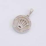 Pendant Crown 4.55g / 1 in White Gold 18K