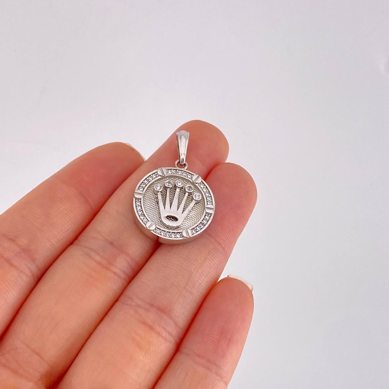 Pendant Crown 4.55g / 1 in White Gold 18K