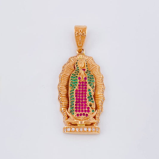 Dije Virgen Guadalupe 10.95g / 1 3/4 in Oro Rosa 18K