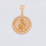Pendant Virgen del Carmen 7.85g / 1 1/2 in Rose Gold 18K