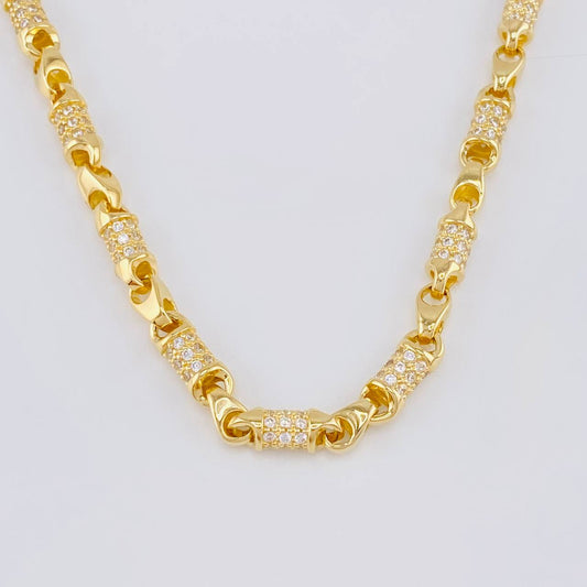 Cadena Rústica Barril 55.65g / 28 in / 4.6mm Oro Amarillo 18K