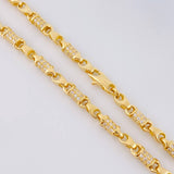 Rustic Barrel Chain 55.65g / 28 in / 4.6mm 18K Yellow Gold