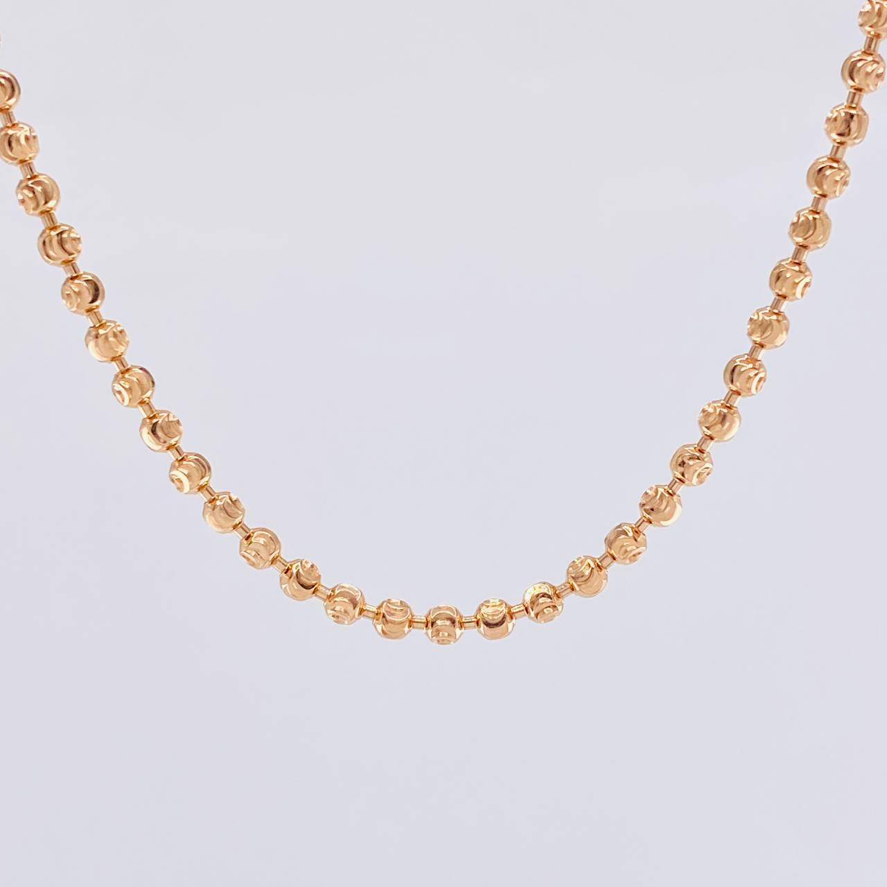 Half Moon Military Chain 13.75g / 20 in / 2.9mm 18K Rose Gold