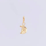 Dije Media Luna 0.2g / 1/2 in Oro Amarillo 18K