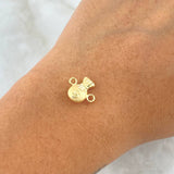 Herraje Bolsa De Dinero 0.5gr / 1.3cm / Oro Amarillo 18K