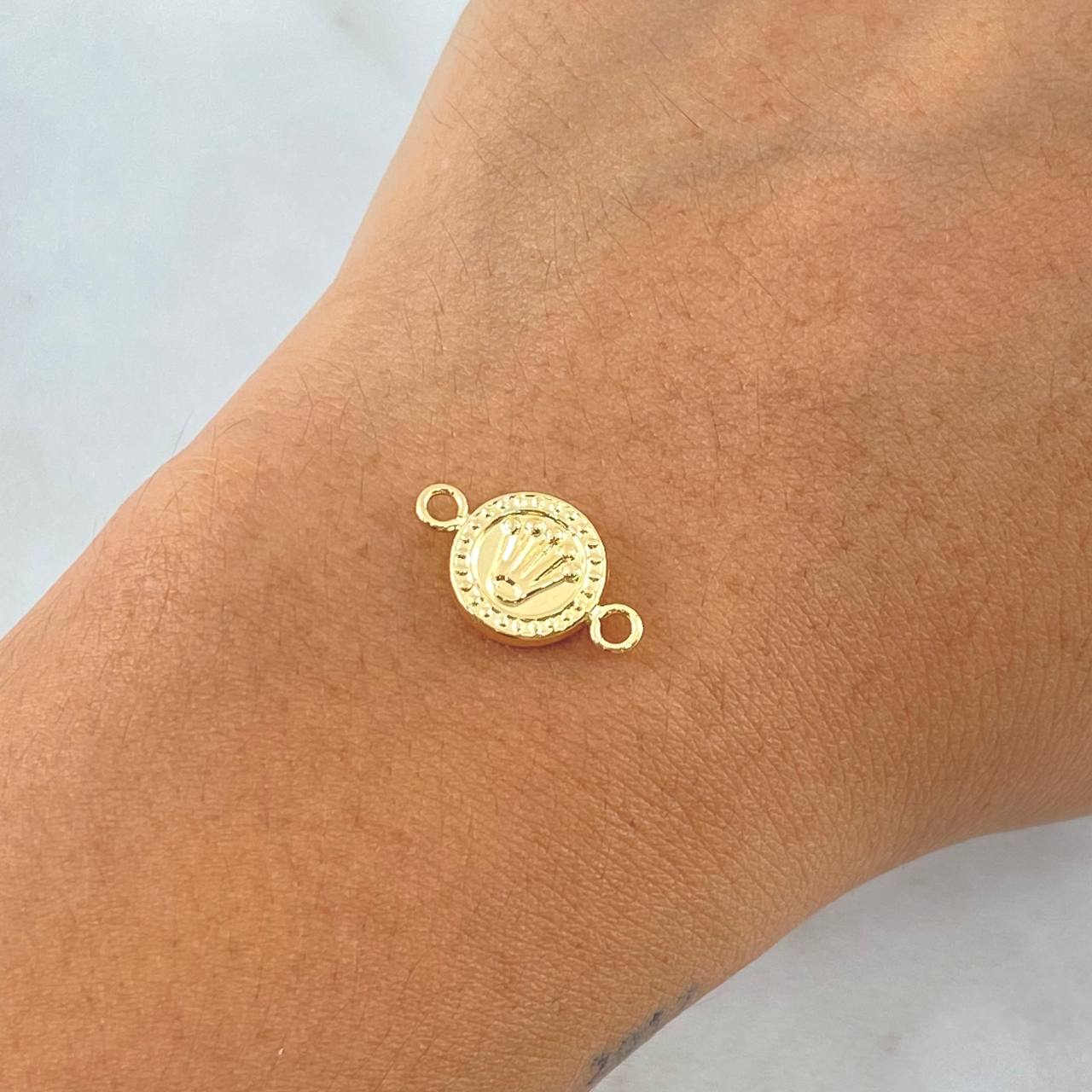Herraje Corona 0.5 g / 1/2 in Oro Amarillo 18K